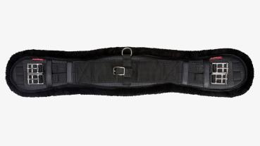 LeMieux Dressurkurzgurt mit Fellimitat, schwarz